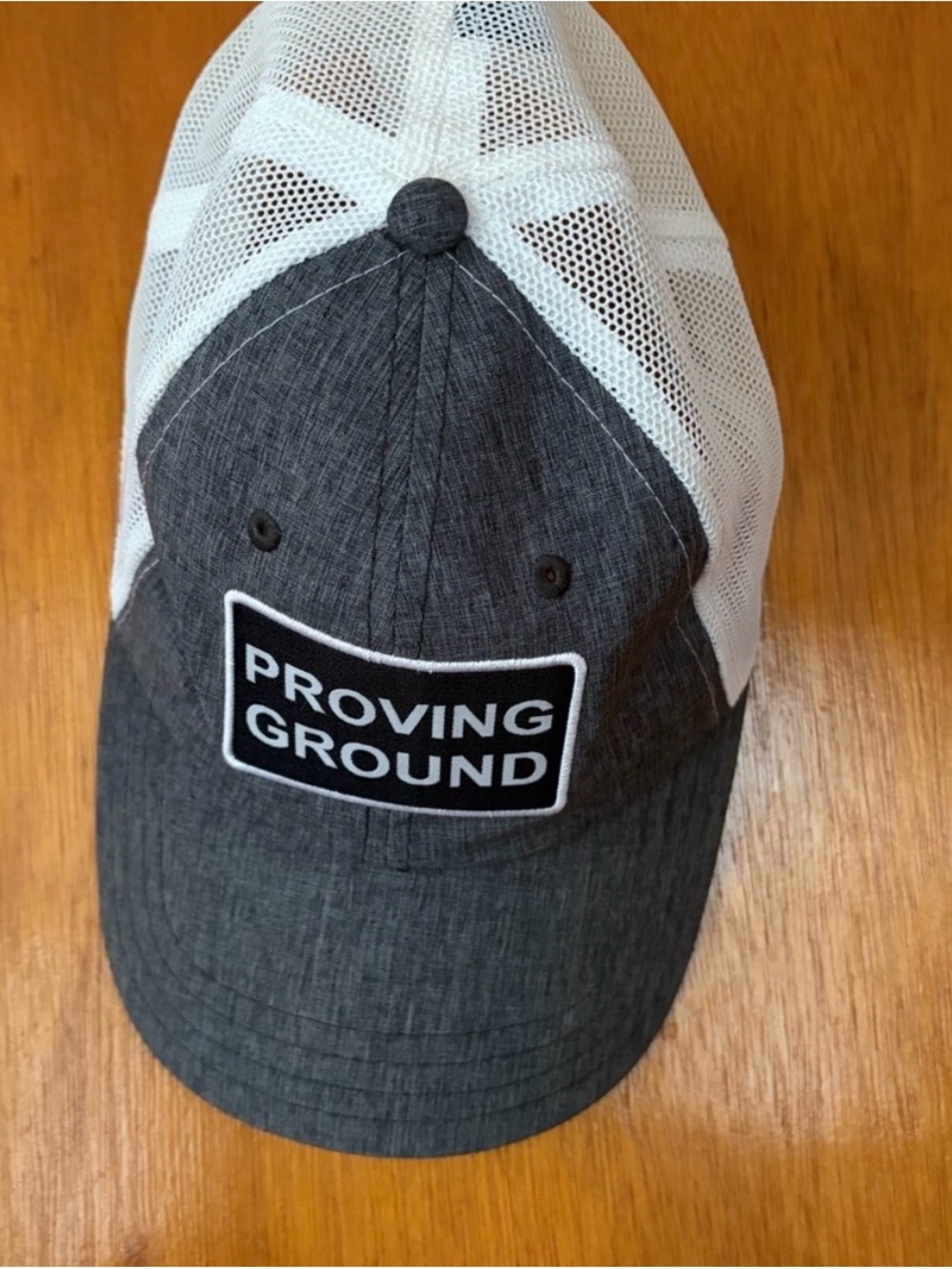 Proving Ground Patch Trucker Hat - Charcoal + White